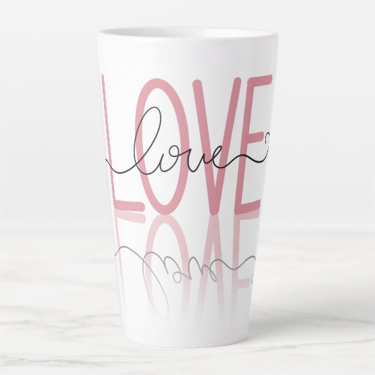 愛 カフェラテマグ (正面)