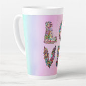 愛 カフェラテマグ (左アングル)