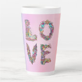 愛 カフェラテマグ (正面)