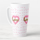 愛 カフェラテマグ (左アングル)