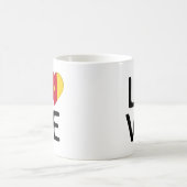 愛 – カメルーン国旗 コーヒーマグカップ (中央)