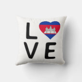 愛 – カンボジア国旗 クッション (裏面)