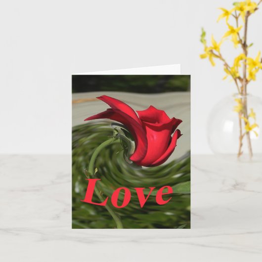 愛...... カード (黄色い花)