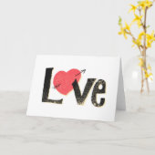 愛 カード (黄色い花)