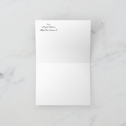 愛... カード (内部)