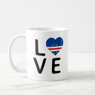 愛 – カーボベルデ国旗 コーヒーマグカップ