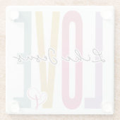 愛 ガラスコースター (裏面)