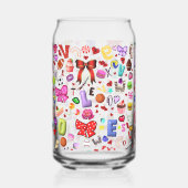 愛 ガラス缶 (正面)