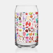 愛 ガラス缶 (左)