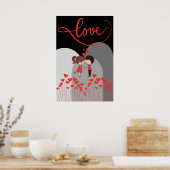 愛、ガールフレンド、ボーイフレンド ポスター (キッチン)