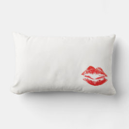 愛、キス、キス、唇 ランバークッション