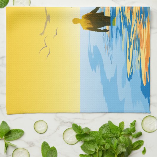 愛 キッチンタオル (折り畳み)