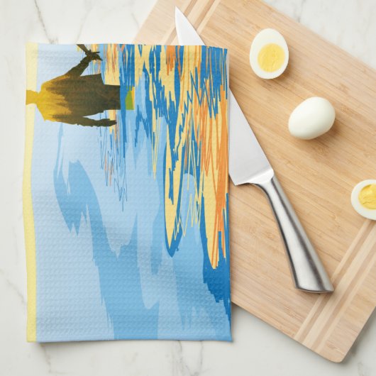 愛 キッチンタオル (四つ折り)