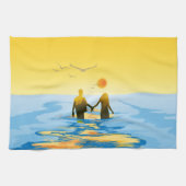 愛 キッチンタオル (横)