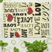 愛 キッチンタオル (折り畳み)