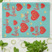 愛 キッチンタオル (折り畳み)