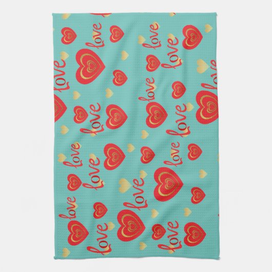 愛 キッチンタオル (縦)