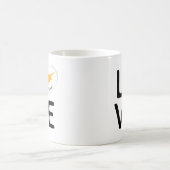 愛 – キプロス国旗 コーヒーマグカップ (中央)
