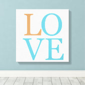 愛 キャンバスプリント (インサイチュ (ウッドフロア))