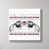 愛 キャンバスプリント (正面)