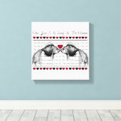 愛 キャンバスプリント (インサイチュ (ウッドフロア))