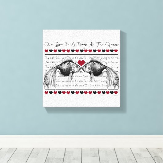 愛 キャンバスプリント (インサイチュ (ウッドフロア))