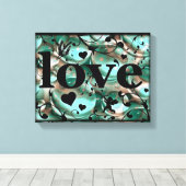 愛 キャンバスプリント (インサイチュ (ウッドフロア))