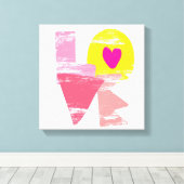 愛 キャンバスプリント (インサイチュ (ウッドフロア))