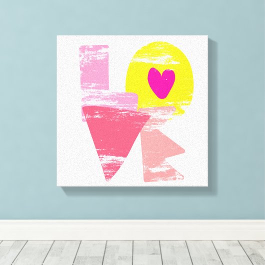 愛 キャンバスプリント (インサイチュ (ウッドフロア))