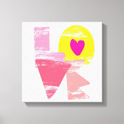 愛 キャンバスプリント (正面)