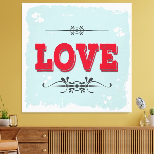 愛 キャンバスプリント (インサイチュ (リビング))