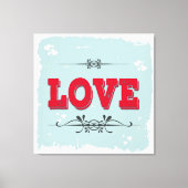 愛 キャンバスプリント (正面)