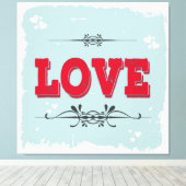 愛 キャンバスプリント (インサイチュ (ウッドフロア))