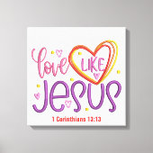 愛 – キャンバス（光沢） キャンバスプリント (正面)