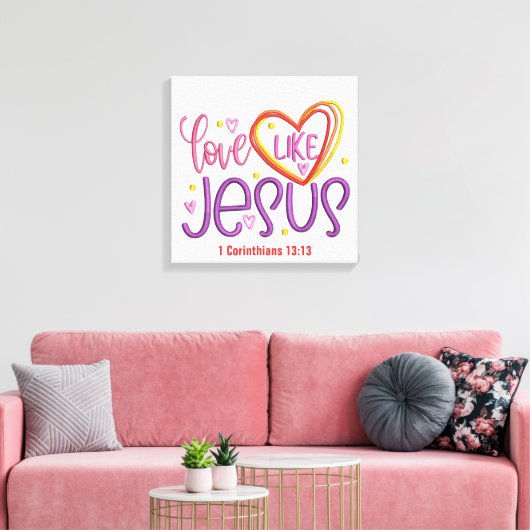 愛 – キャンバス（光沢） キャンバスプリント (インサイチュ (リビング))