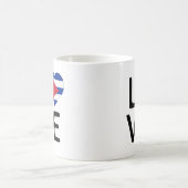 愛 – キューバ国旗 コーヒーマグカップ (中央)