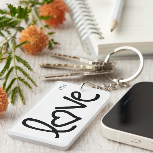 愛 キーホルダー (正面右)