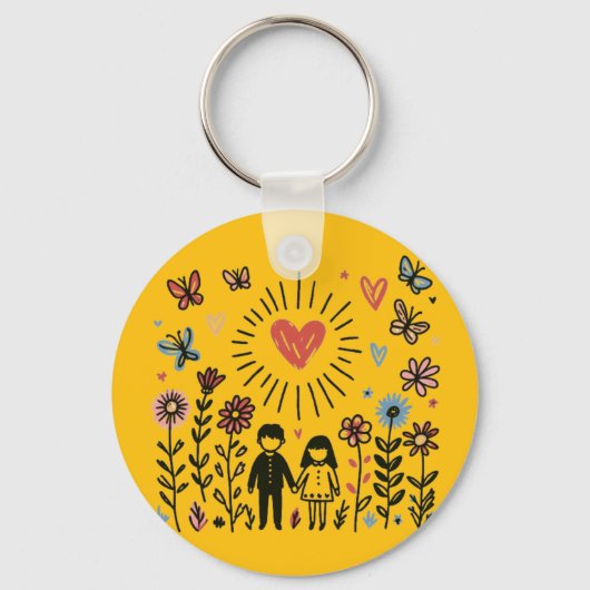 愛 キーホルダー (正面)