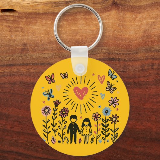 愛 キーホルダー (正面)