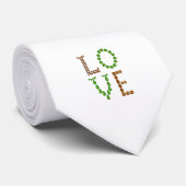 愛 – グリーンペリドットとブラウンスモーククォーツの宝石 ネクタイ (ロール)