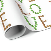 愛 – グリーンペリドットとブラウンスモーククォーツの宝石 ラッピングペーパー (ロールコーナー)