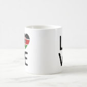 愛 – ケニア国旗 コーヒーマグカップ (中央)
