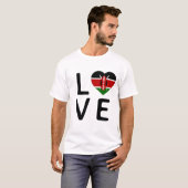 愛 – ケニア国旗 Tシャツ (正面フル)