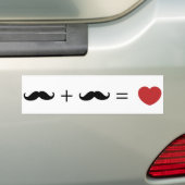 愛、ゲイの男性 バンパーステッカー (車上)