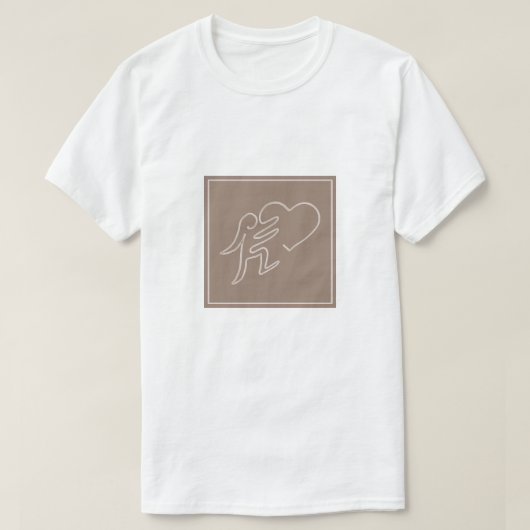 愛（ココア） Tシャツ (デザイン正面)