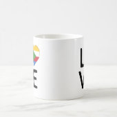 愛 – コモロ国旗 コーヒーマグカップ (中央)