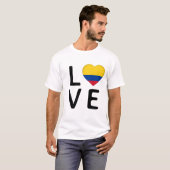愛 – コロンビア国旗 Tシャツ (正面フル)