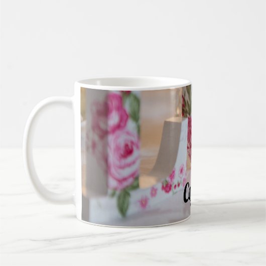 愛 コーヒーマグカップ (左)