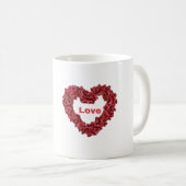 愛 コーヒーマグカップ (正面右)