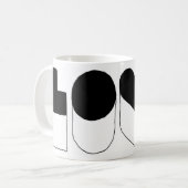 愛 コーヒーマグカップ (正面左)